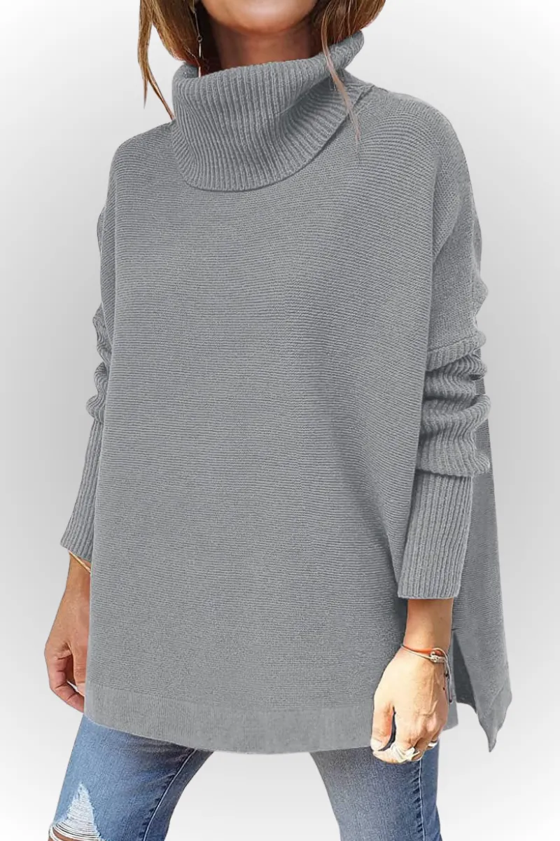 Ivyshape | Comfy Oversized Turtleneck
