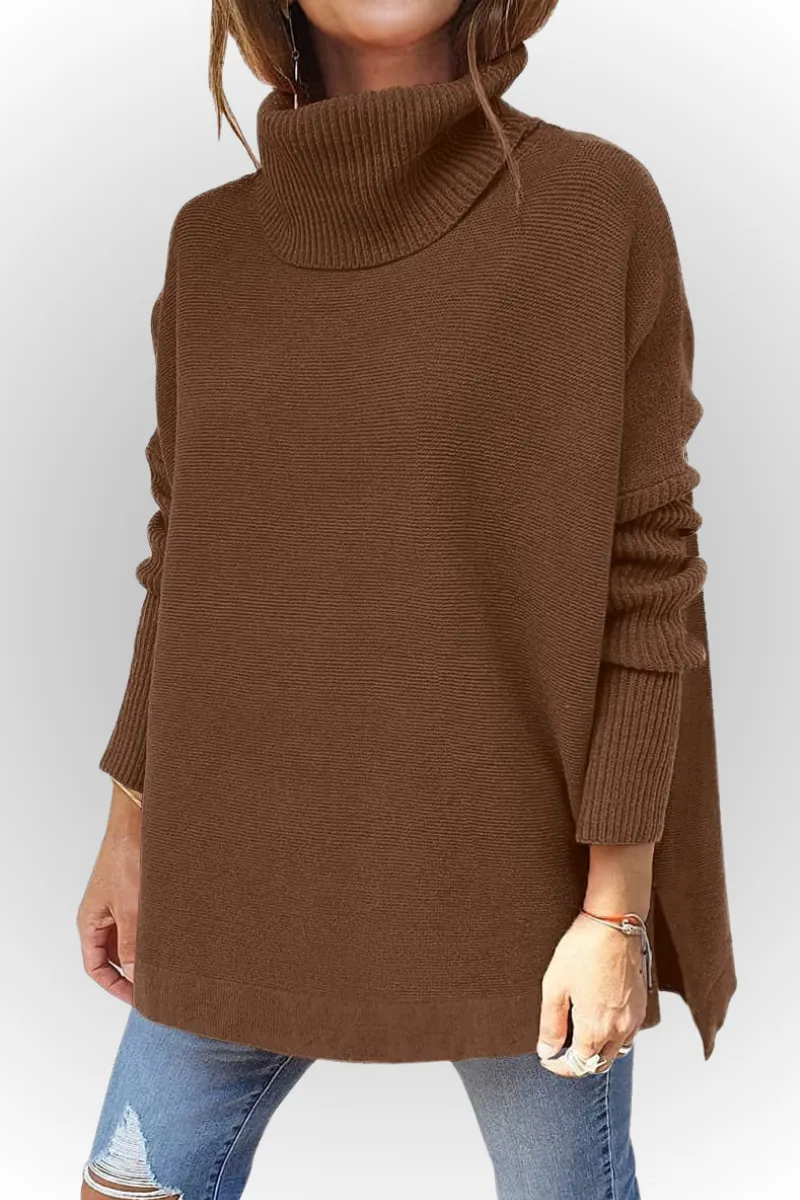 Ivyshape | Comfy Oversized Turtleneck