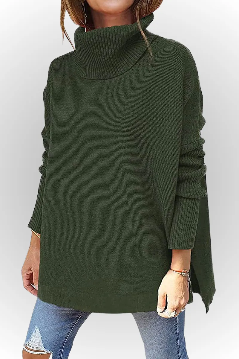 Ivyshape | Comfy Oversized Turtleneck