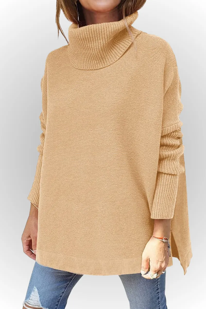 Ivyshape | Comfy Oversized Turtleneck
