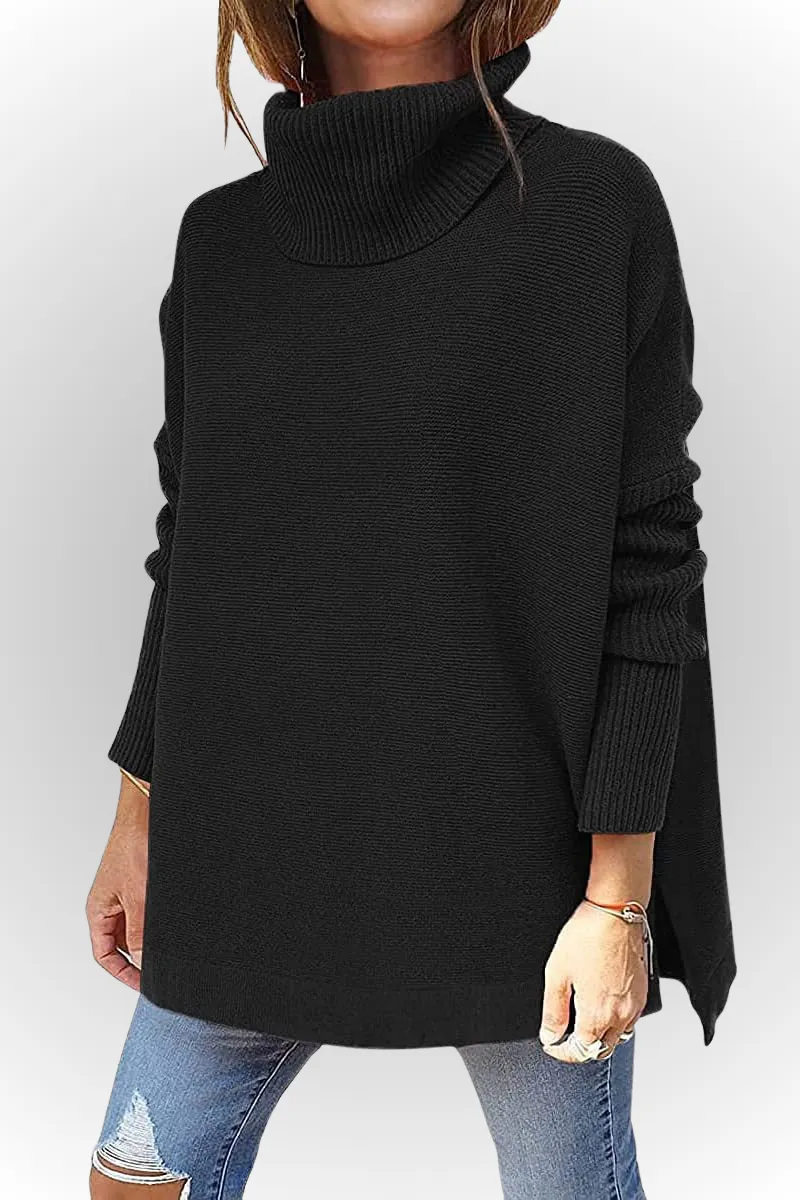 Ivyshape | Comfy Oversized Turtleneck