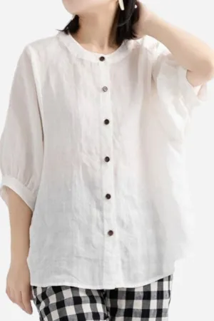Josephine | Breathable Linen Blouse