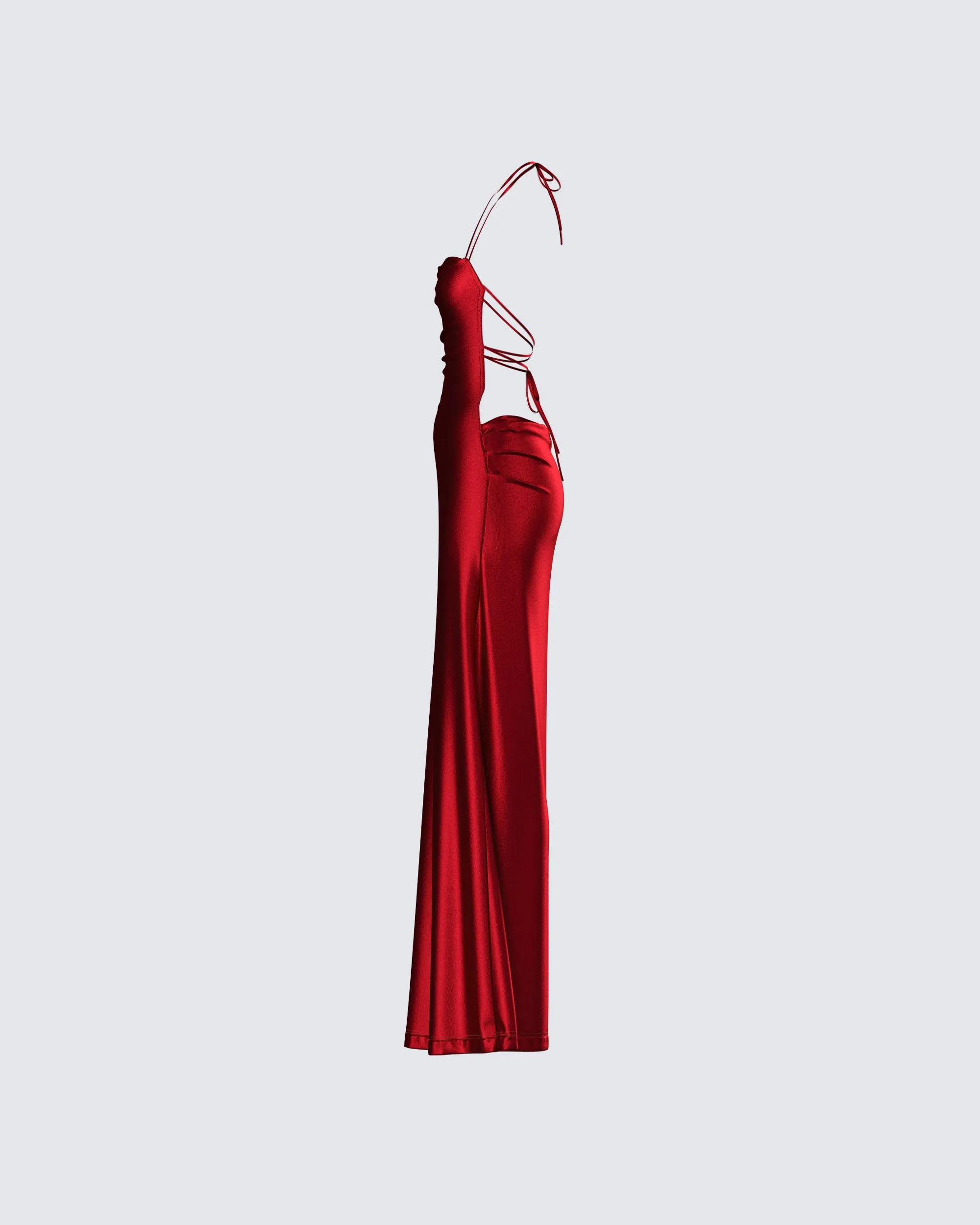 Koa Red Metallic Gown