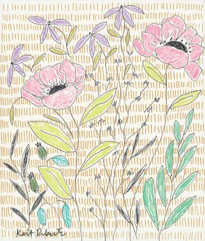 KR377 - P is for Patient Poppies - 12x16