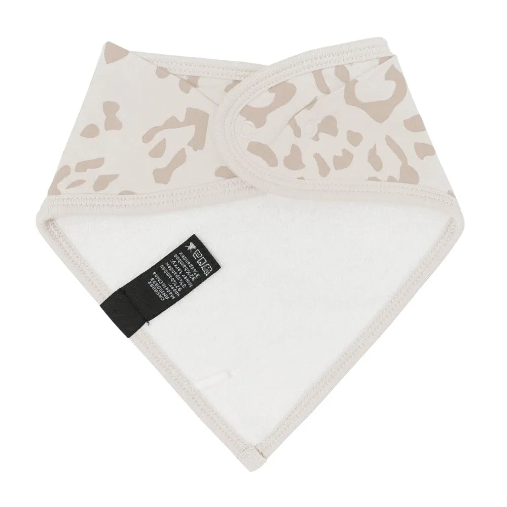 Kyte Baby Bamboo Bib - Oat Leopard