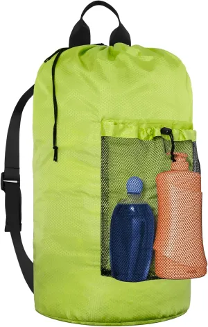 Laundry Bag Backpack Large Travel Laundry Bag with Mesh Pocket & Adjustable Shoulder Straps Portable Backpack Laundry Bag for College Dorm, Apartment
