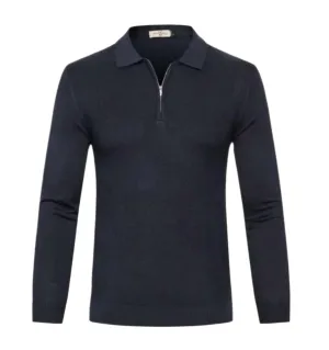 Lester - Polo Pullover with Zip - Classic - Trendy - Ideal for Autumn/Winter