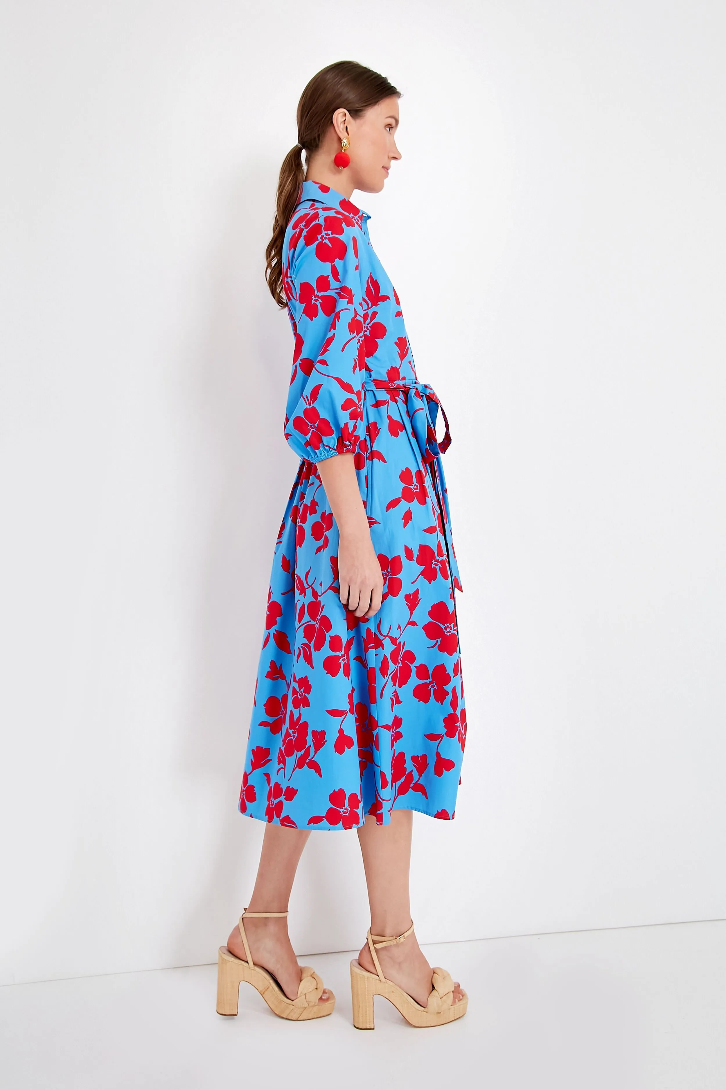 Light Blue Arlette Midi Dress