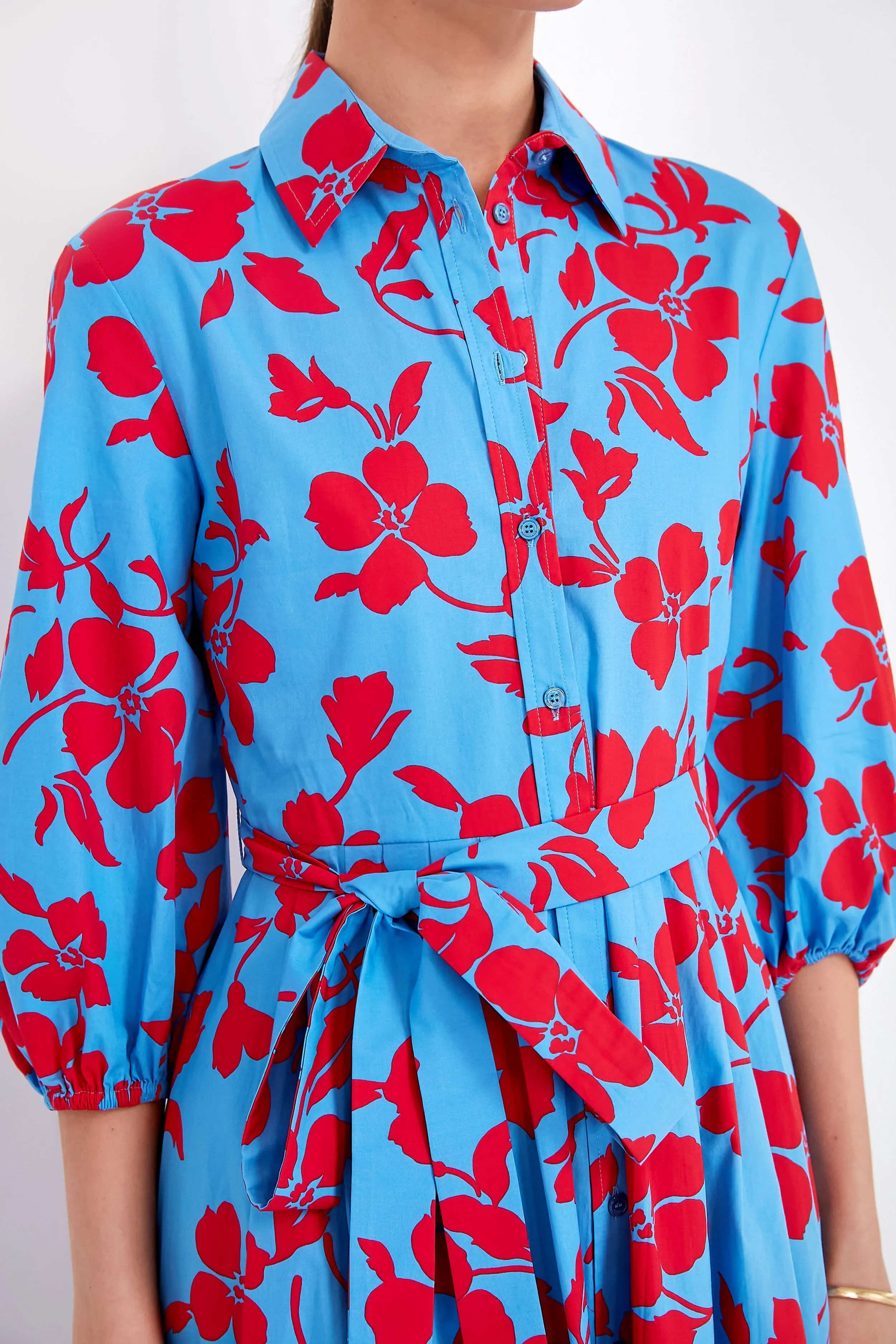 Light Blue Arlette Midi Dress