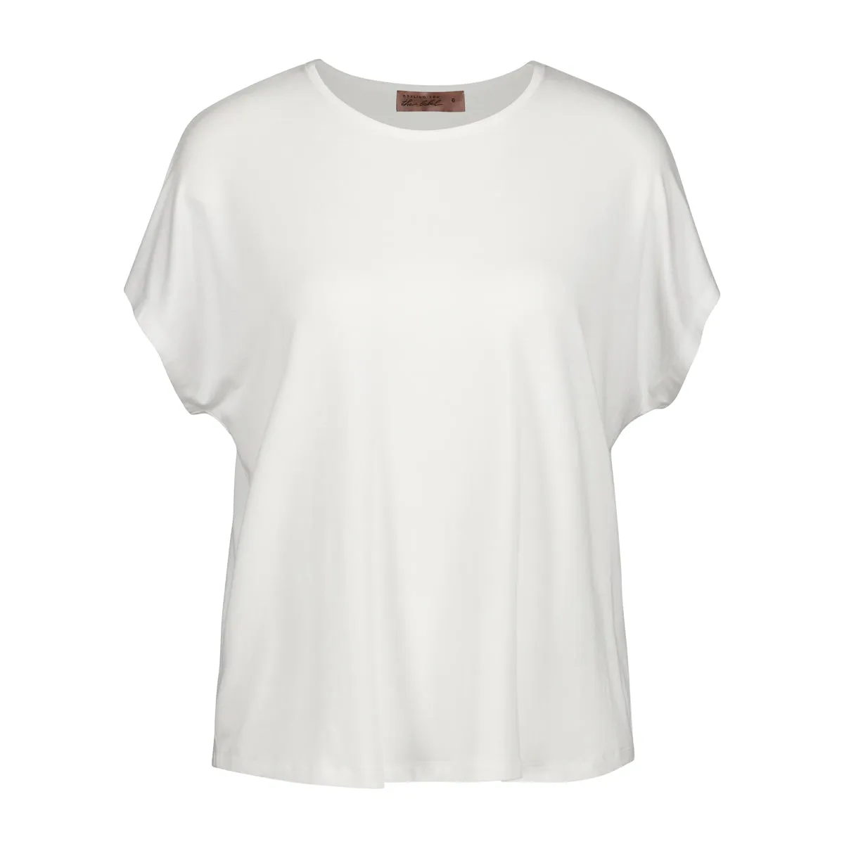 Louisa crew-neck tee - white