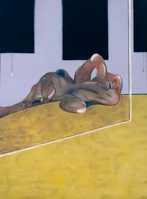 Lying Figure In Mirror  – Francis Bacon - Abstract Expressionist Painting - Canvas Prints