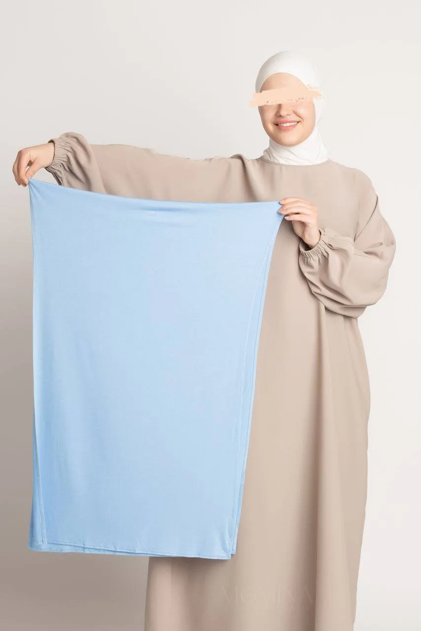 Matching Premium Jersey Hijab & Undercap Set - Powder Blue