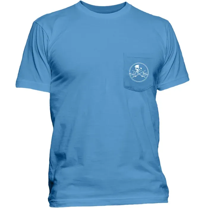 Men's Skull and Poles Pocket T-Shirt