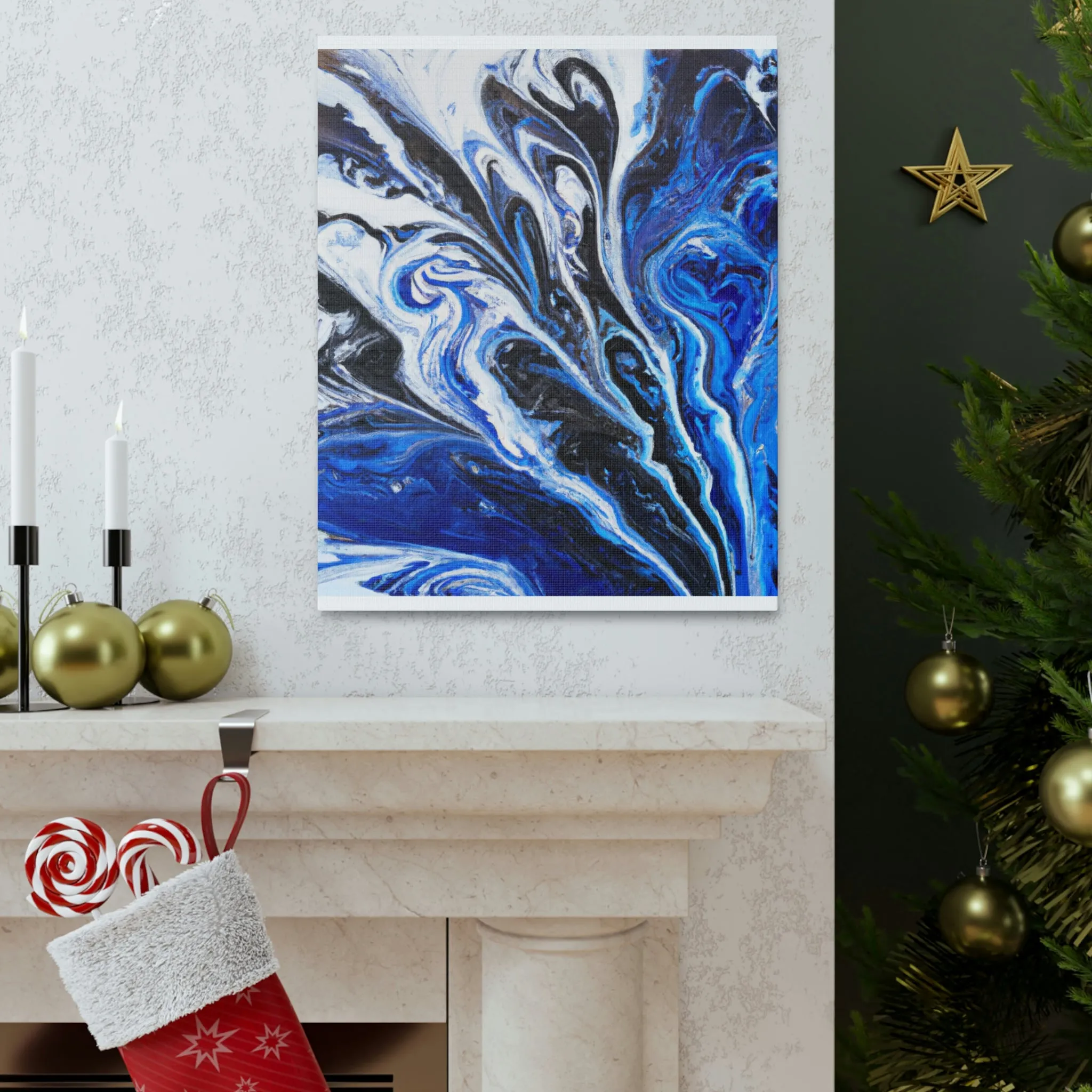 Mystic Azure. - Canvas