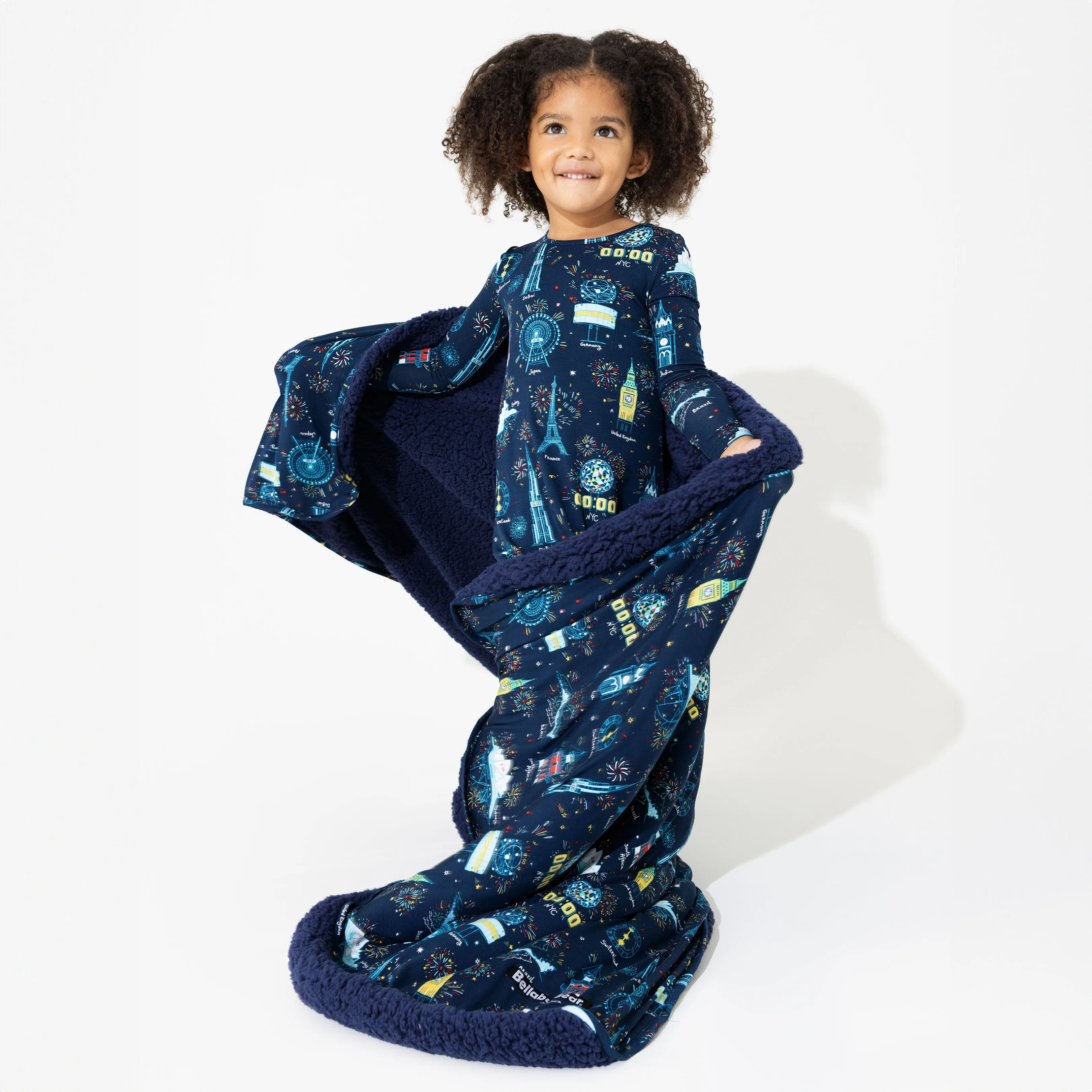 New Year's Worldwide Countdown Bamboo Blanket