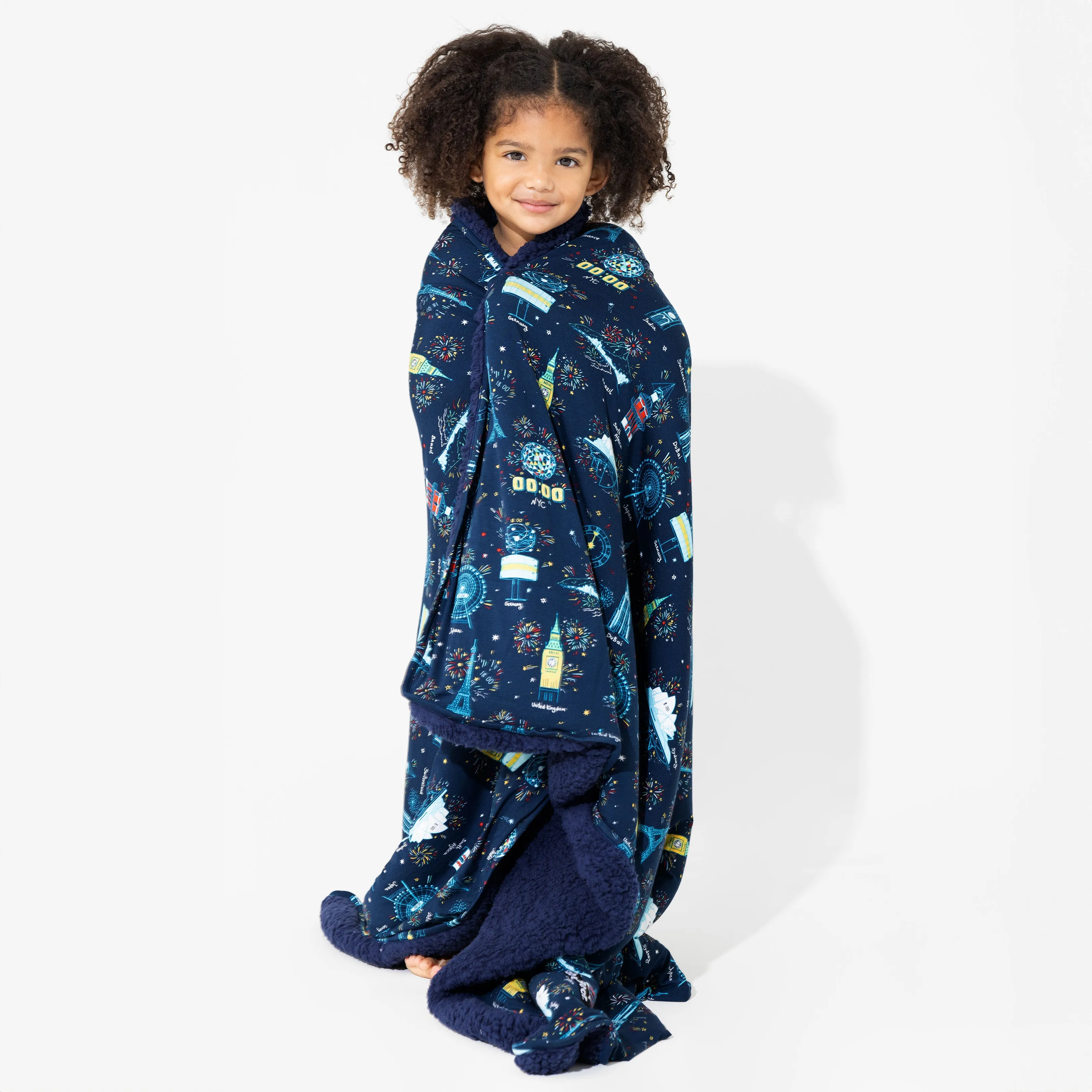 New Year's Worldwide Countdown Bamboo Blanket