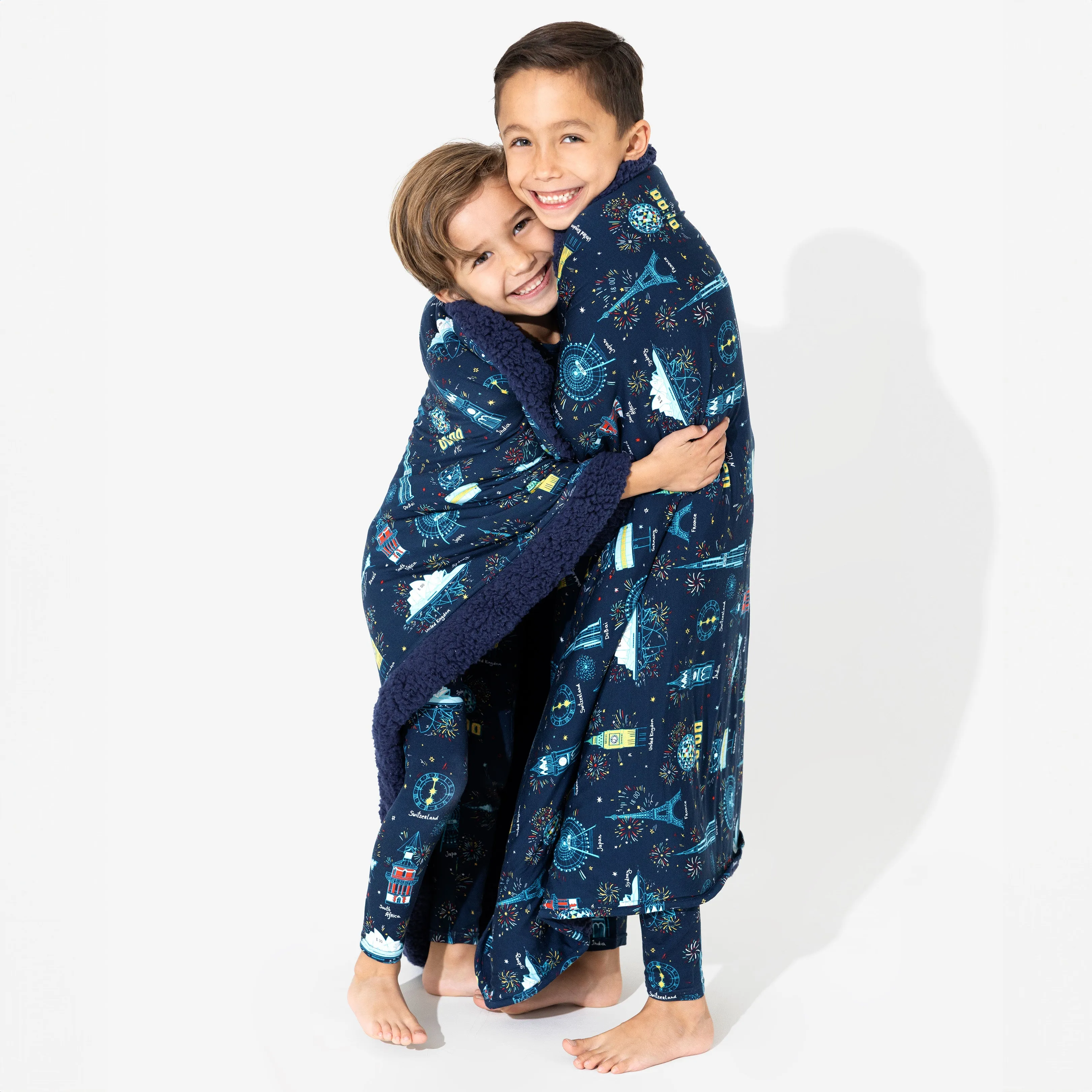New Year's Worldwide Countdown Bamboo Blanket