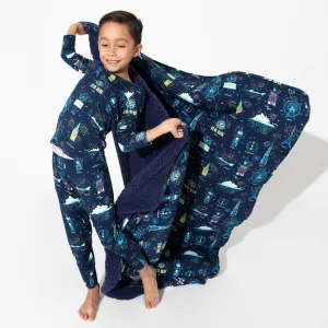 New Year's Worldwide Countdown Bamboo Blanket