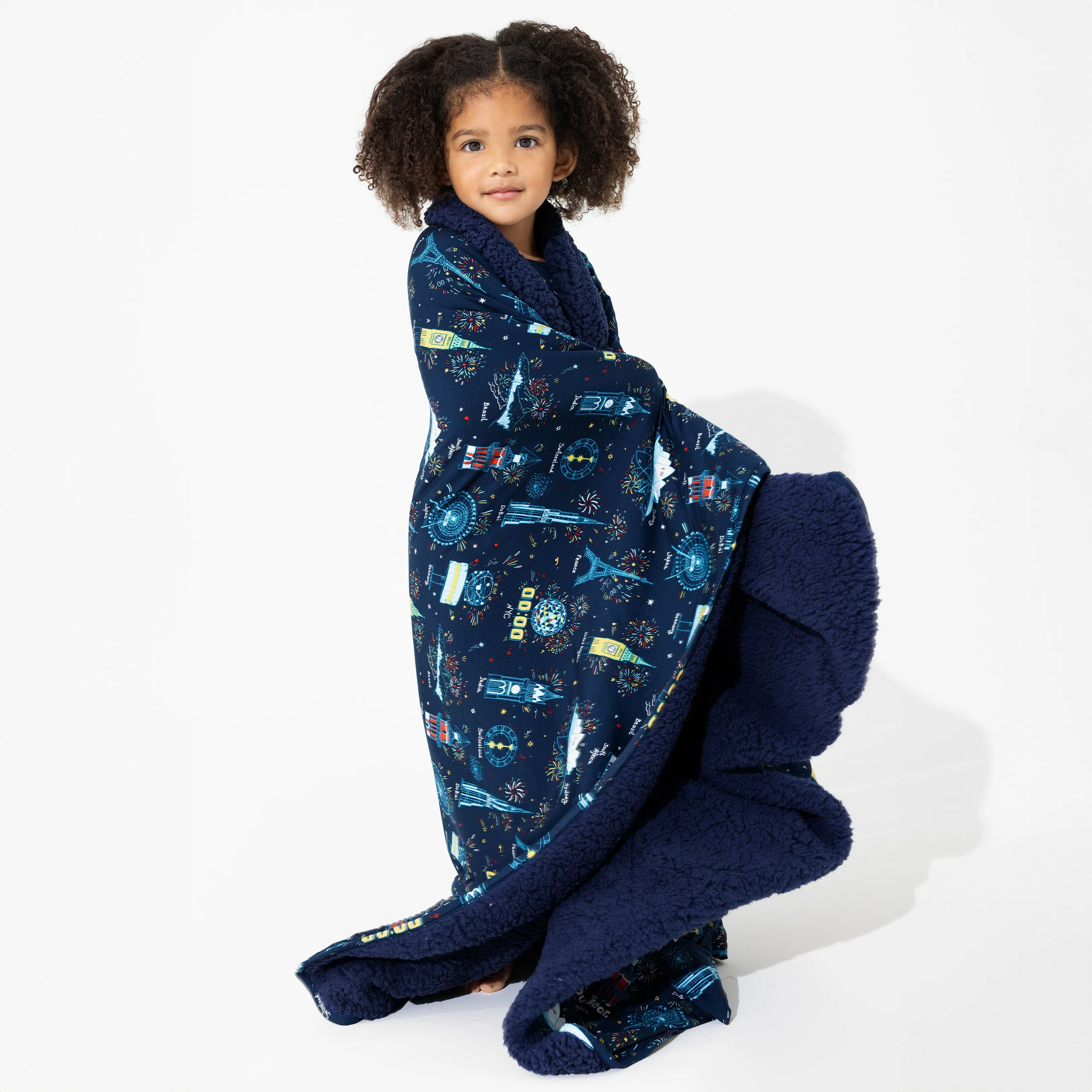 New Year's Worldwide Countdown Bamboo Blanket
