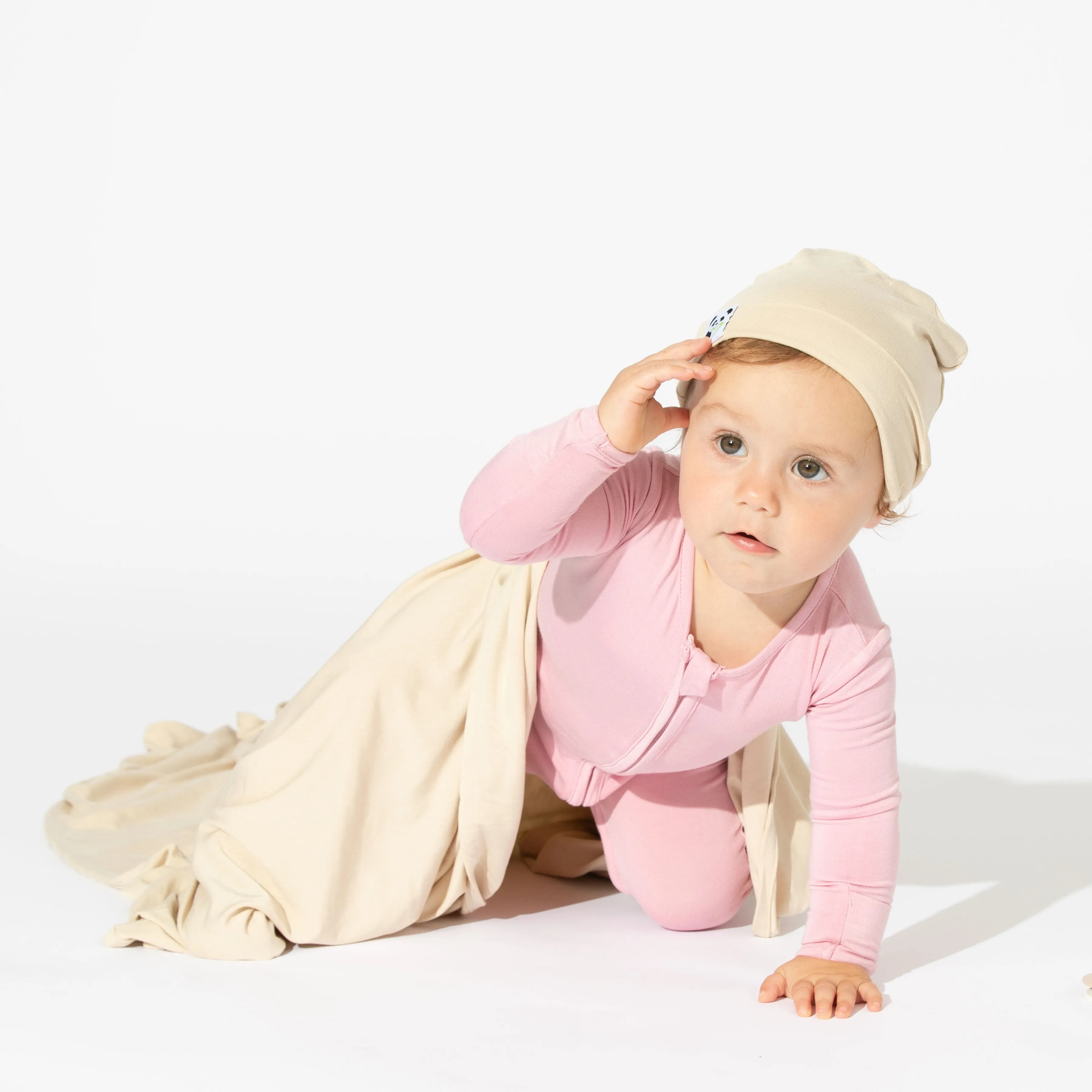Oat Bamboo Swaddle & Beanie Set