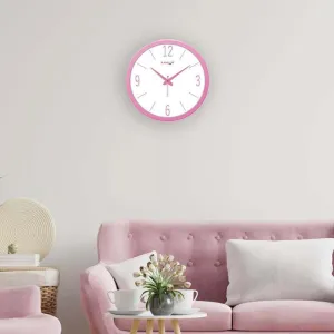 Polly Modern Wall Clock - Pink