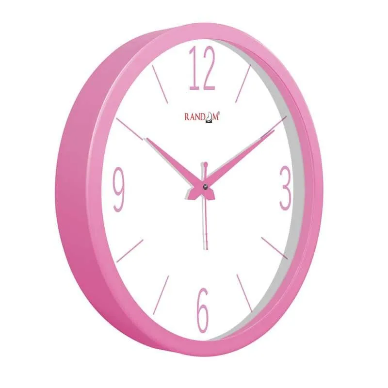 Polly Modern Wall Clock - Pink