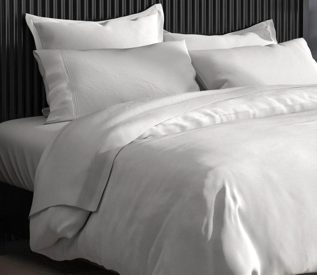 PureCare Soft Touch Bamboo Reversible Duvet Cover and Sham Set Separates