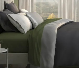 PureCare Soft Touch Bamboo Reversible Duvet Cover and Sham Set Separates