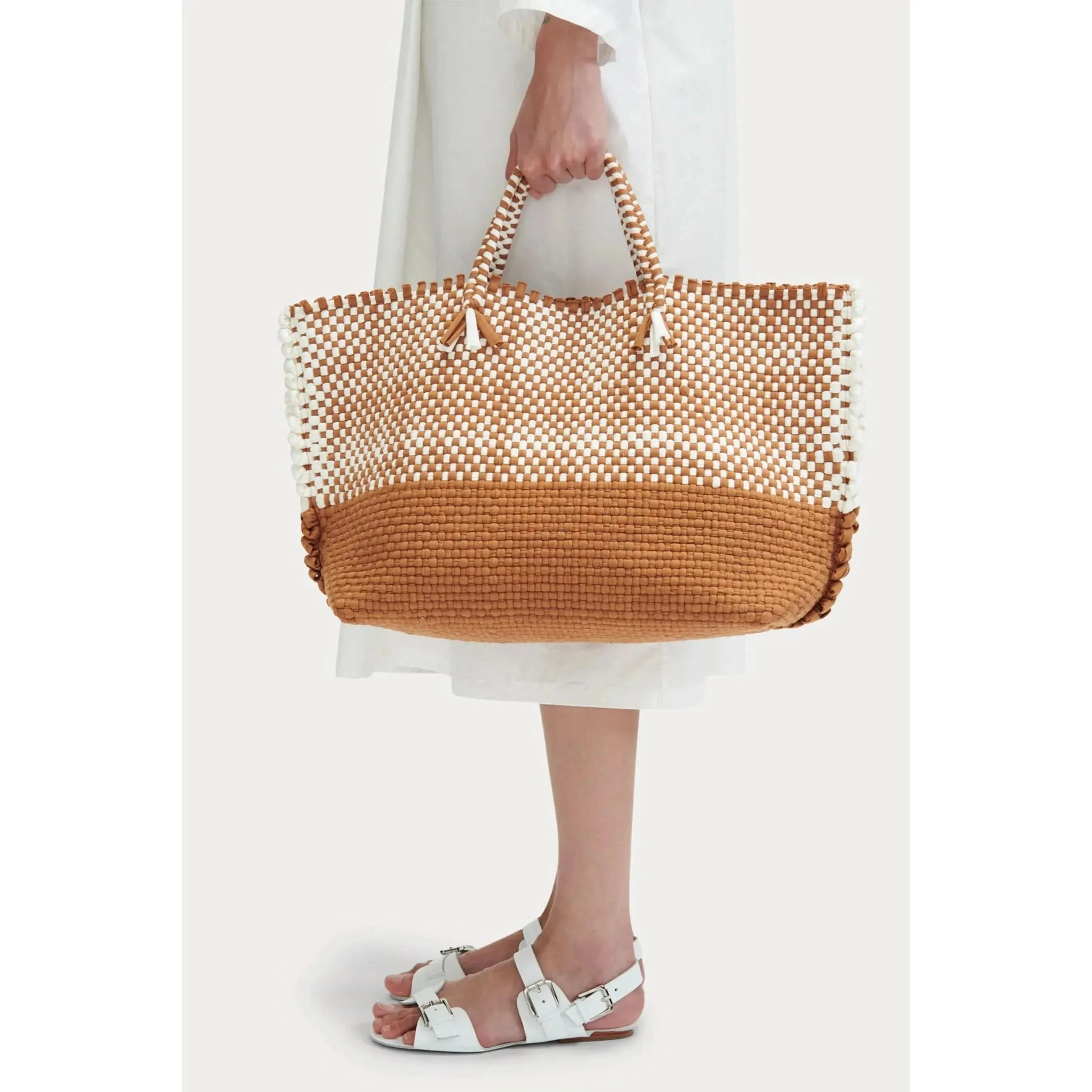 Rachel Comey Cadiz Colorblock Tote in Caramel
