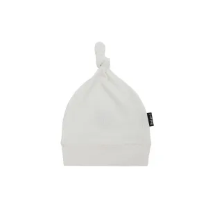 Ribbed Bamboo Knotted Hat - Rice