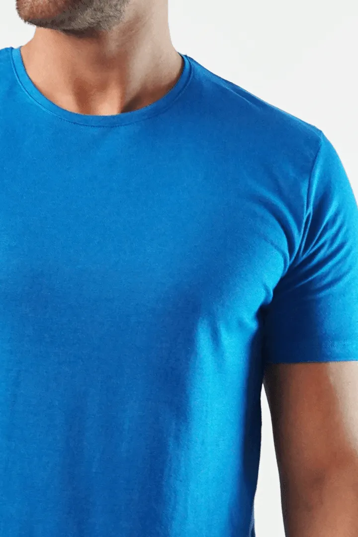 Royal Crew Neck T-Shirt - Royal Blue