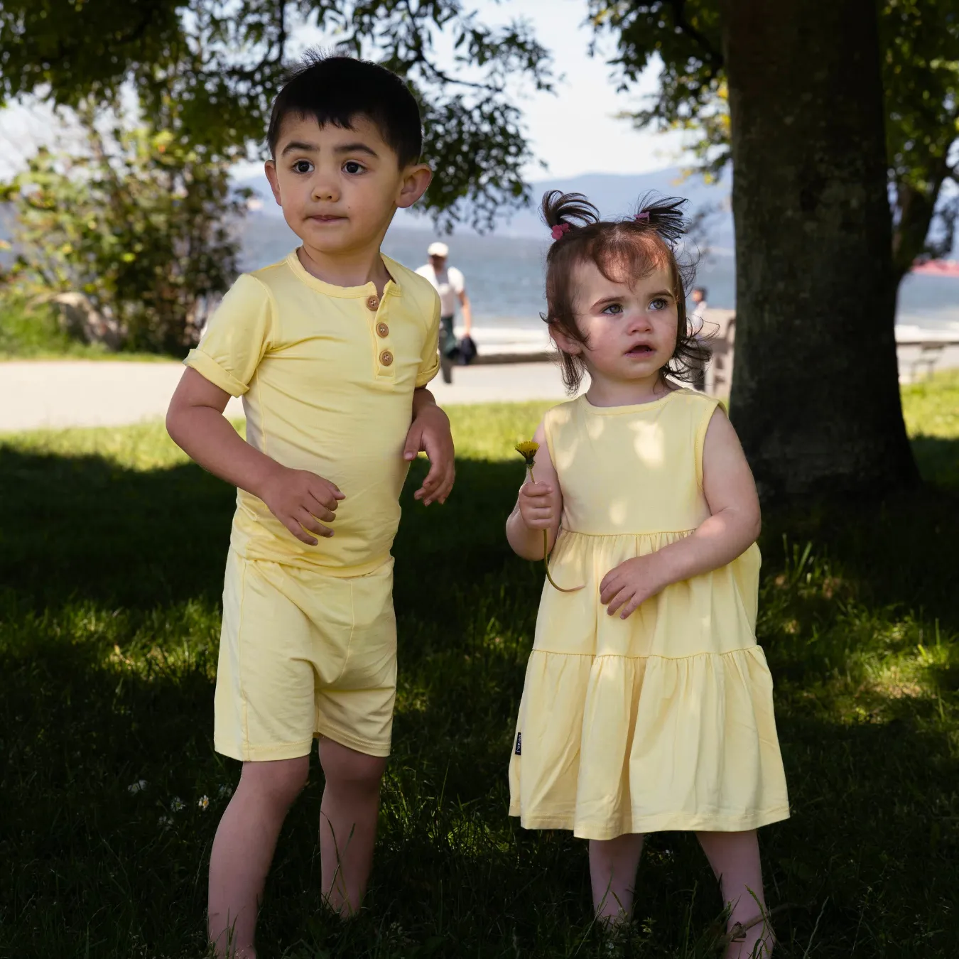 Sleeveless Tiered Dress - Mellow Yellow