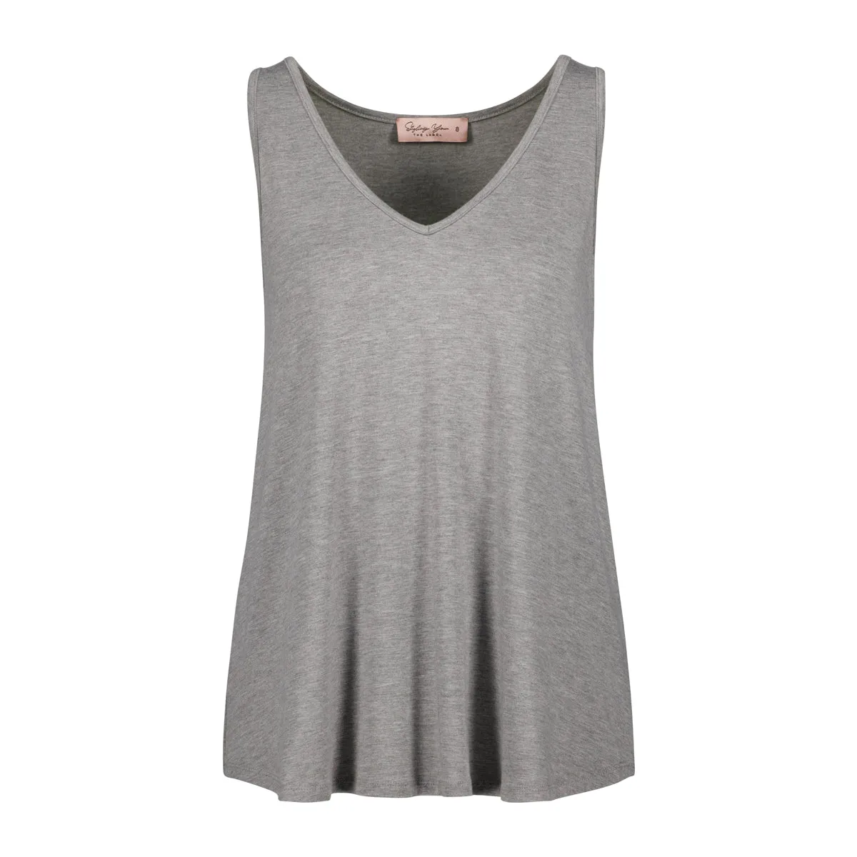 Taisa v-neck tank - white