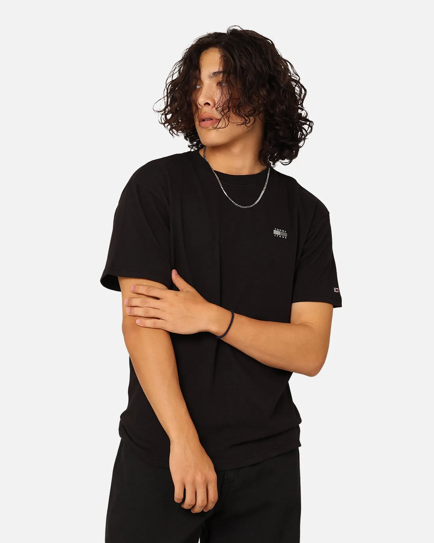 Tommy Jeans Relaxed Tonal Linear T-Shirt Black