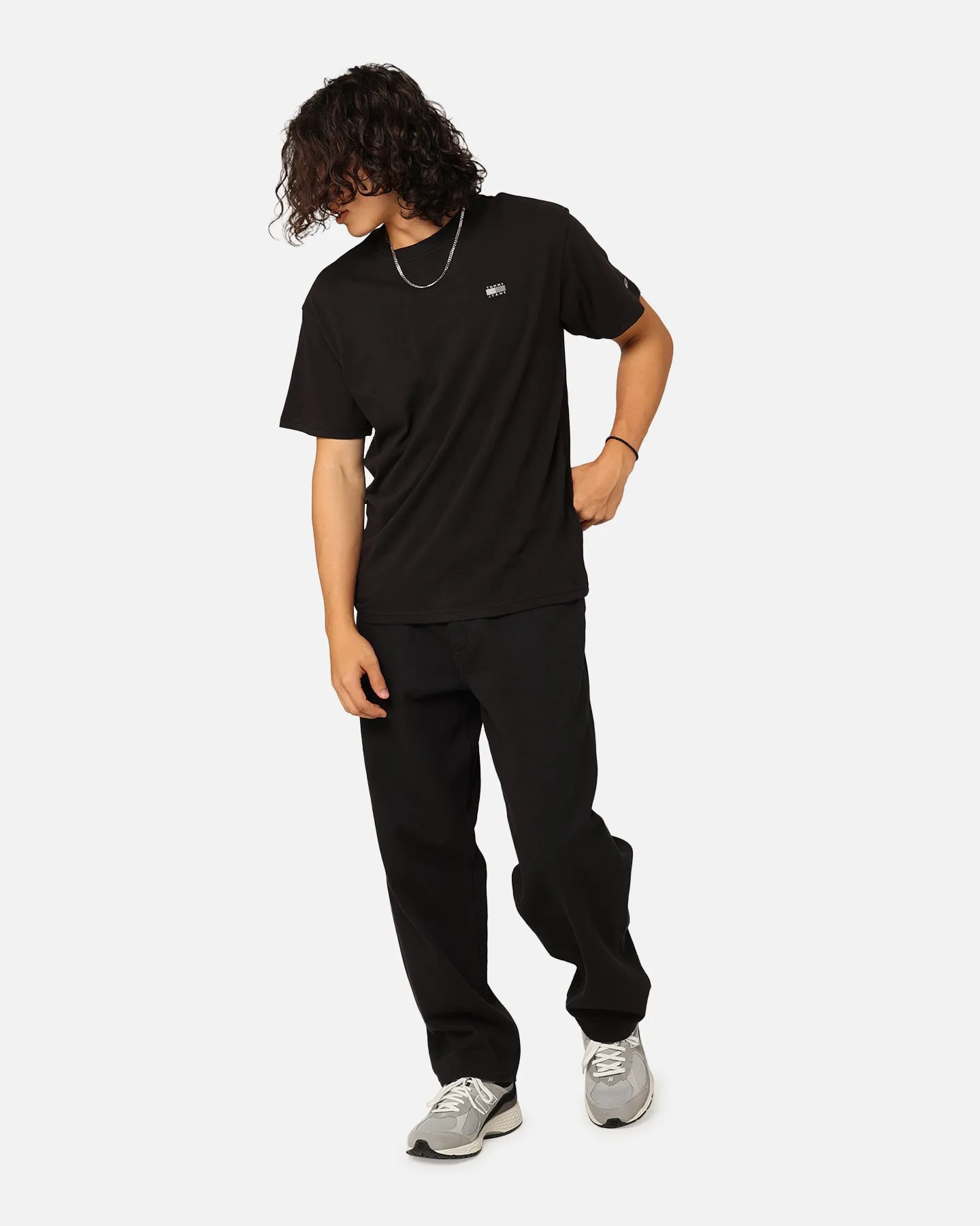 Tommy Jeans Relaxed Tonal Linear T-Shirt Black