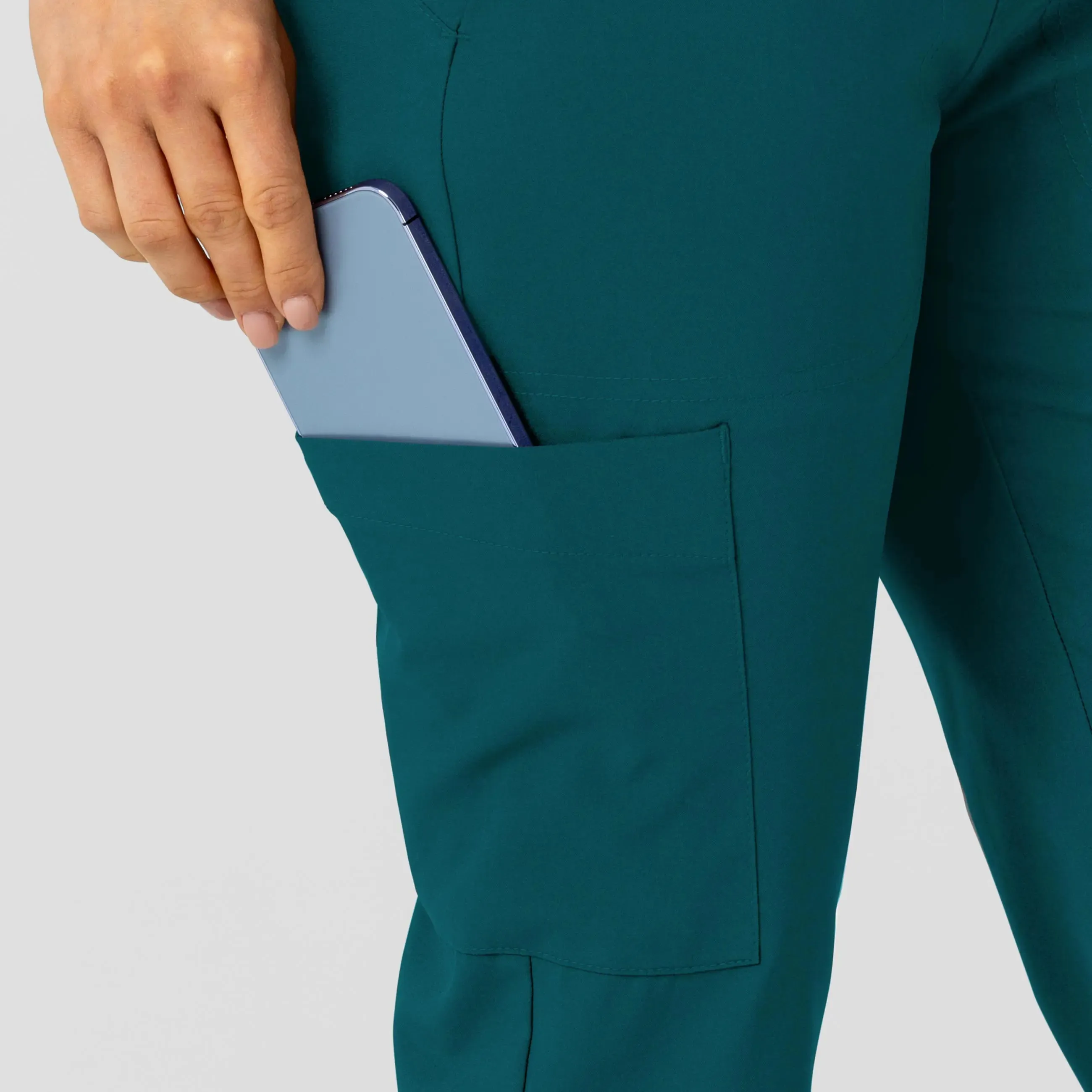 Wink Women's Flex-n-Reach Track Scrub Pant - Caribbean Blue