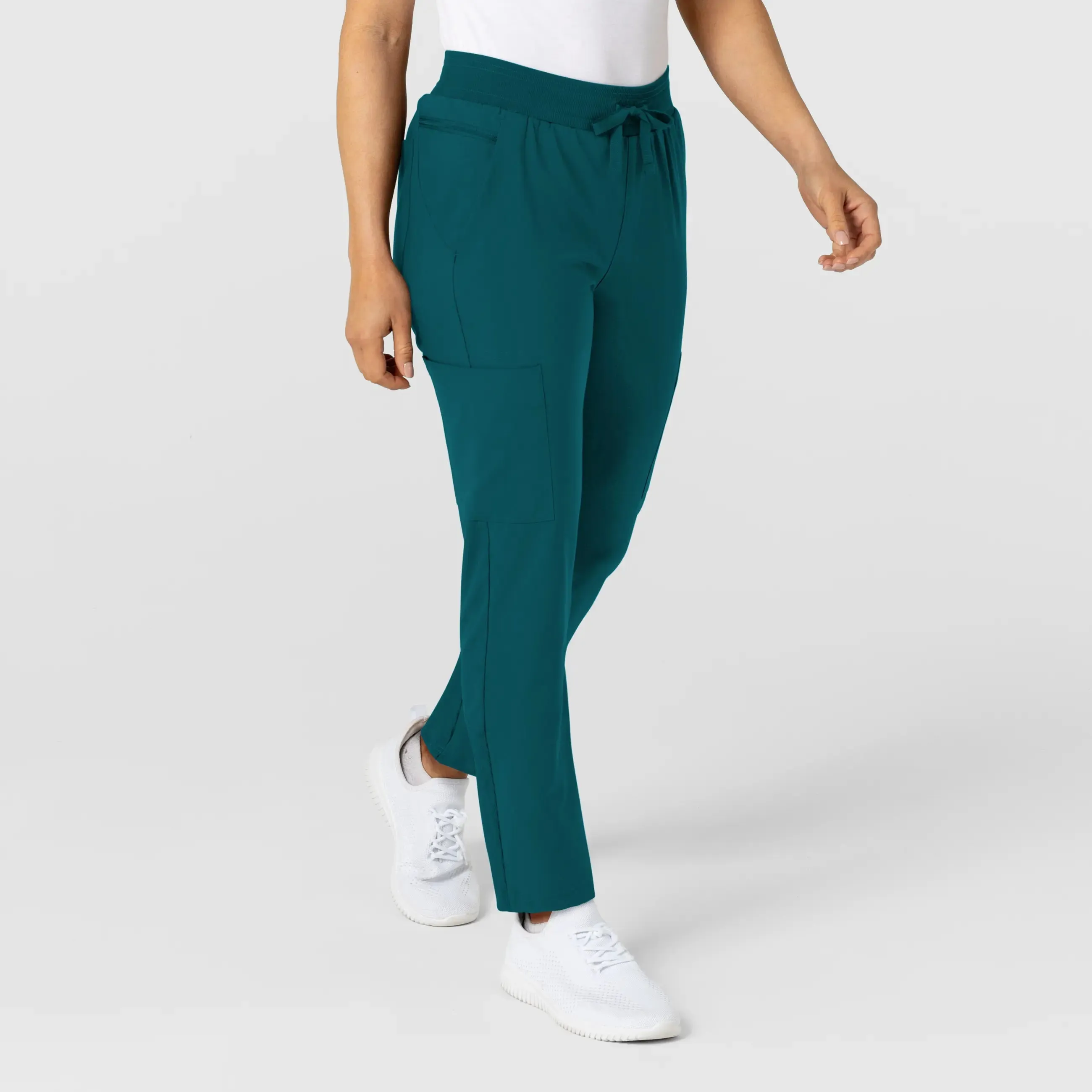 Wink Women's Flex-n-Reach Track Scrub Pant - Caribbean Blue