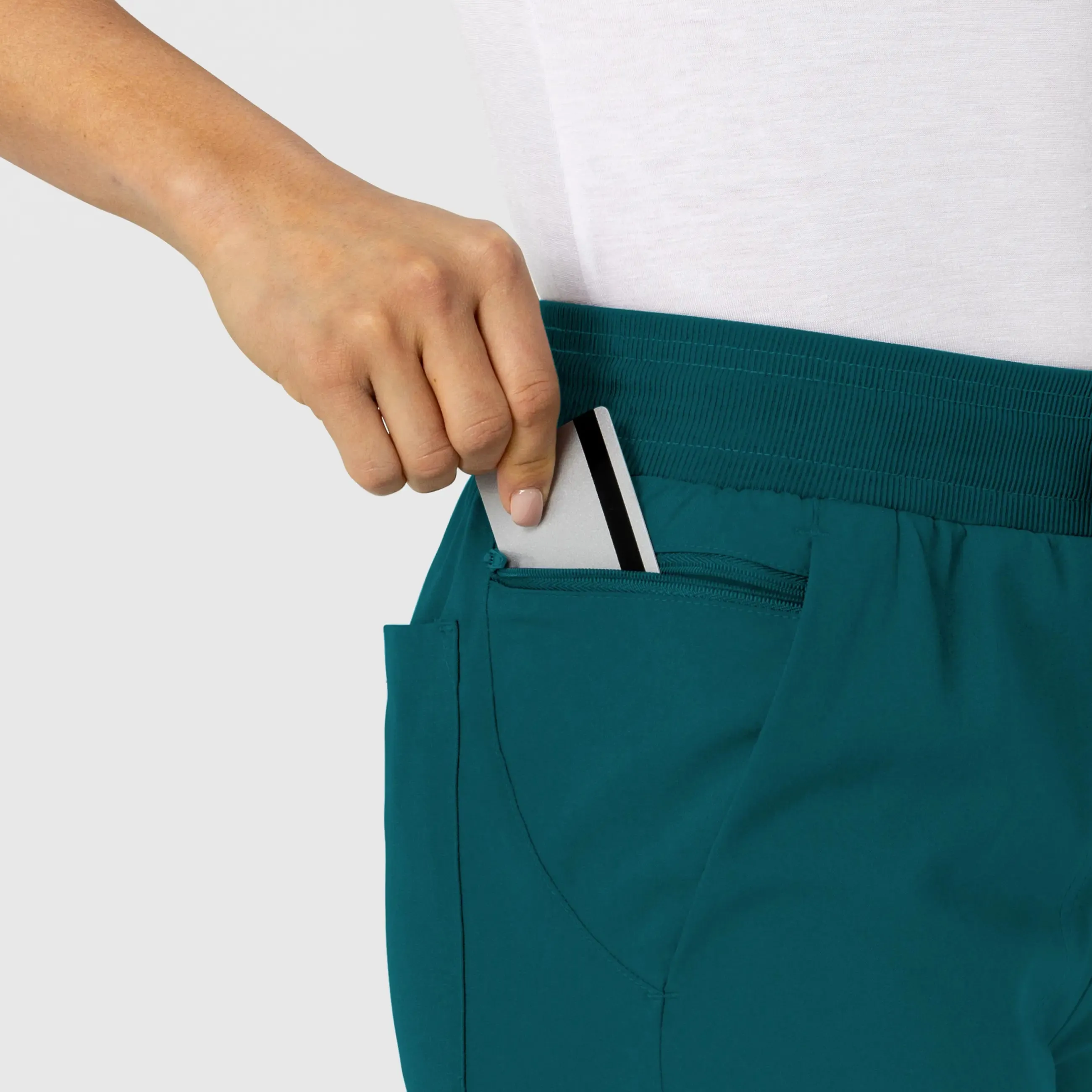 Wink Women's Flex-n-Reach Track Scrub Pant - Caribbean Blue