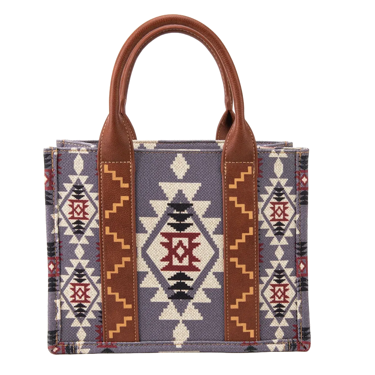 Wrangler Southwestern Print Small Canvas Tote/Crossbody - Lavender | Wg2203-8120slv