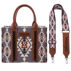 Wrangler Southwestern Print Small Canvas Tote/Crossbody - Lavender | Wg2203-8120slv